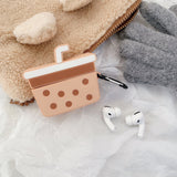 Compatible with Apple , Cute Silicone Milk Tea Bluetooth Wireless Earphone Case Heritage cosmetics and beauty care