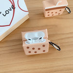 Compatible with Apple , Cute Silicone Milk Tea Bluetooth Wireless Earphone Case Heritage cosmetics and beauty care