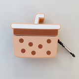 Compatible with Apple , Cute Silicone Milk Tea Bluetooth Wireless Earphone Case Heritage cosmetics and beauty care