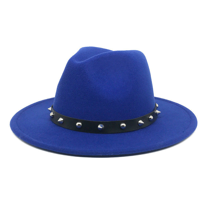 New Style Rivet Accessories Top Hat For Men and Women Woolen Hats - Heritage cosmetics and beauty care