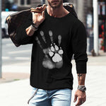 Fashion Loose Clothes Round Neck T-shirt Autumn Clothes - Heritage cosmetics and beauty care