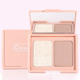 Two-Tone Delicate Natural Blush Highlighter Powder Repairing Palette - Heritage cosmetics and beauty care