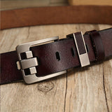 Fashion Buckle Paint Finish Men's Alloy Belt - Heritage cosmetics and beauty care