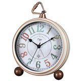 Creative Clock Ornaments Desk Clock Metal Alarm Clock - Heritage cosmetics and beauty care