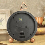 Creative Clock Ornaments Desk Clock Metal Alarm Clock - Heritage cosmetics and beauty care