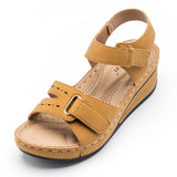 Sandals Women's Wedge With Magic Buckle Platform Large Size Sandals - Heritage cosmetics and beauty care