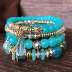 Bohemian Bracelets, Middle East Ocean Style Original Design Multi-Layer Circle Beaded Crystal Bracelet - Heritage cosmetics and beauty care