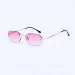 Fashion Polygon Frameless Sunglasses Street Shooting Personality Small Frame Sunglasses - Heritage cosmetics and beauty care