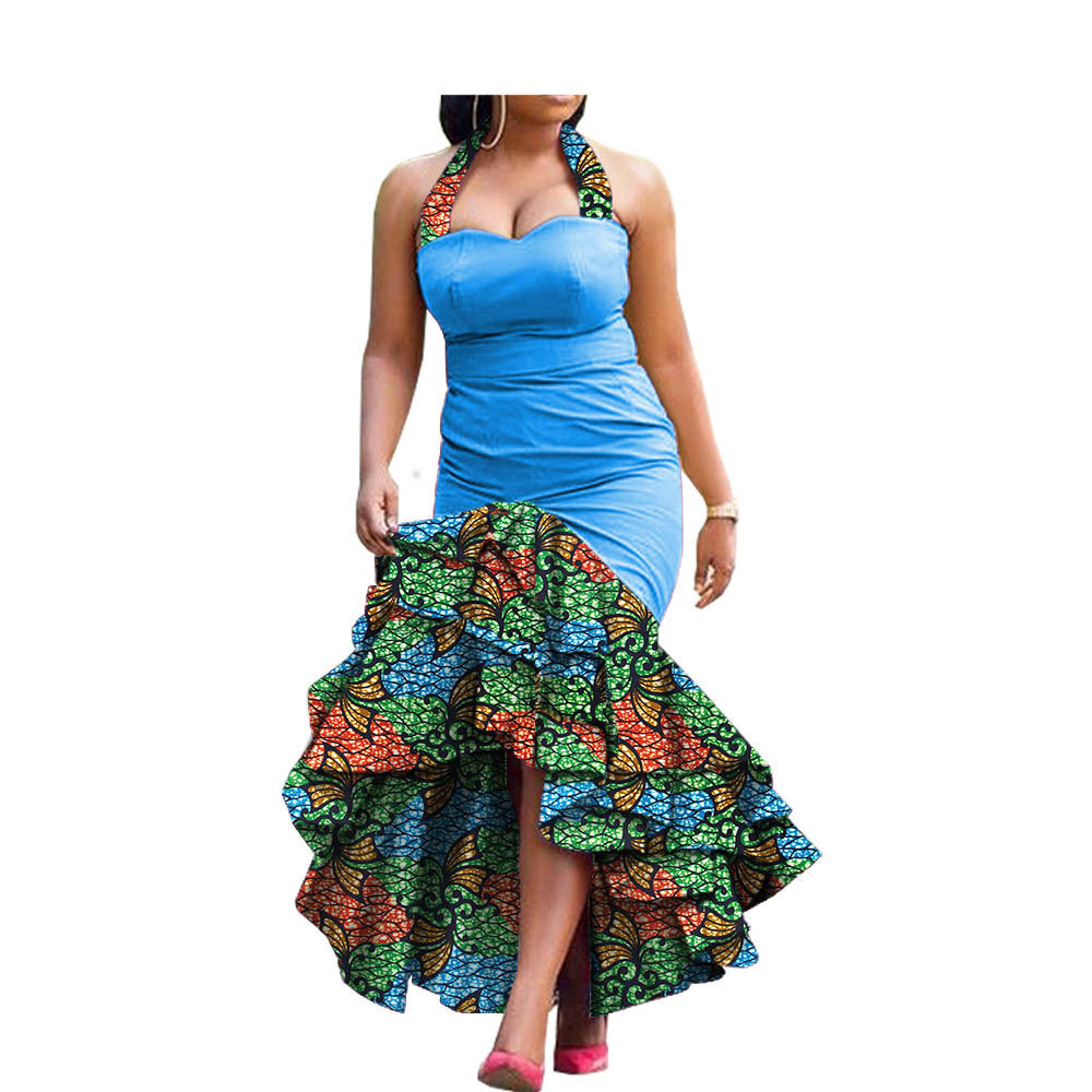 African Custom Summer Women's Party Dresses Heritage cosmetics and beauty care