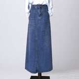 Wear Frayed Long Skirts Women's Long Skirts Denim Skirts - Heritage cosmetics and beauty care