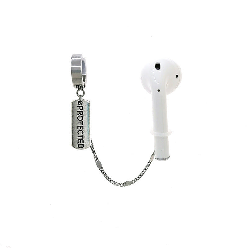 Compatible with Apple, Earphone Anti-lost Airpods Universal Earrings Non-pierced Ear Clip Titanium Steel Non-fading Sports Ear Buckle Heritage cosmetics and beauty care