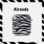 Compatible with Apple, Compatible with Apple , Black And White Striped Earphone Case For Airpods Protective Case Heritage cosmetics and beauty care