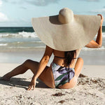 25CM Wide Brim Oversized Beach Hats For Women Large Straw Hat UV Protection - Heritage cosmetics and beauty care