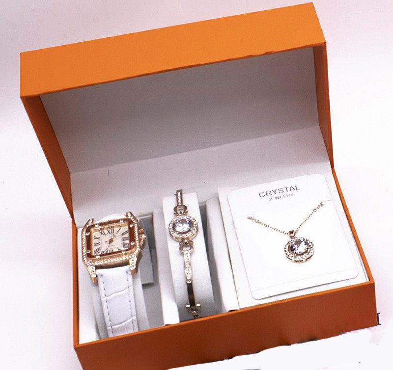 Wrist Watch Set Foreign Trade Watches Women New Necklace Bracelets Wristwatches Women - Heritage cosmetics and beauty care