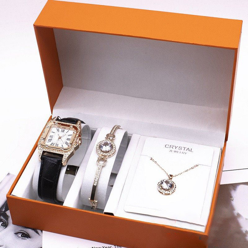 Wrist Watch Set Foreign Trade Watches Women New Necklace Bracelets Wristwatches Women - Heritage cosmetics and beauty care