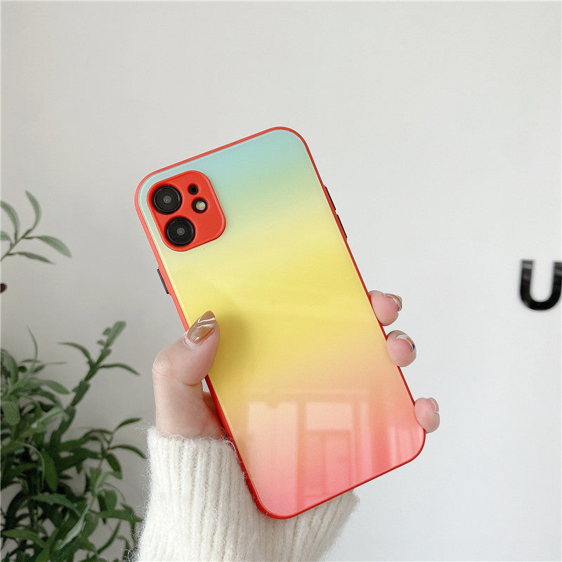 Compatible with Apple, Gradient Glass Is Suitable For Apple 12 Glass Mobile Phone Case IPhone11 Glass,12Pro Protective Cover 8Plus,XR Heritage cosmetics and beauty care