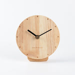 Wooden Clock Simple Solid Wood Desk Clock Table Clock Silent Ornament Clock Sitting Clock Living Room Creative Personality Clock - Heritage cosmetics and beauty care