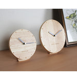 Wooden Clock Simple Solid Wood Desk Clock Table Clock Silent Ornament Clock Sitting Clock Living Room Creative Personality Clock - Heritage cosmetics and beauty care