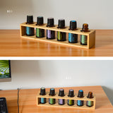 Bamboo Essential Oil Storage Rack For Essential Oil Bottles 15ml - Heritage cosmetics and beauty care