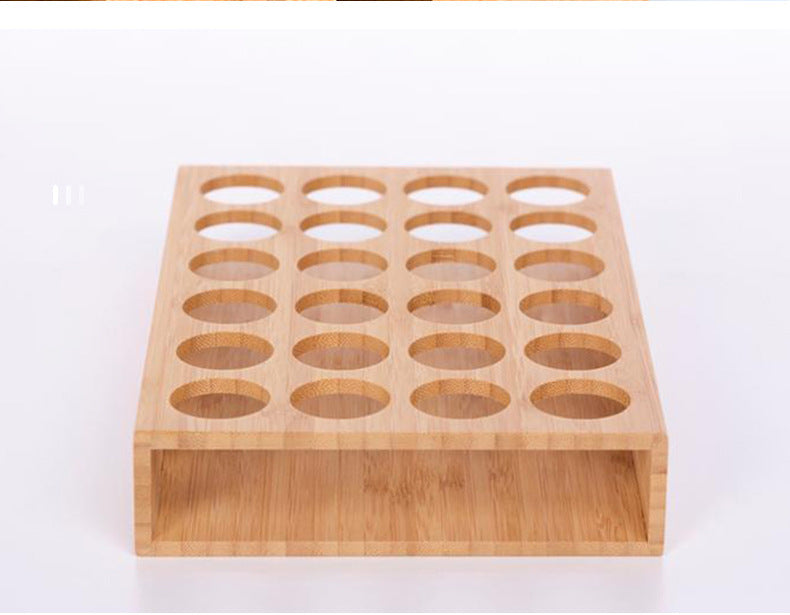 Bamboo Essential Oil Storage Rack For Essential Oil Bottles 15ml - Heritage cosmetics and beauty care