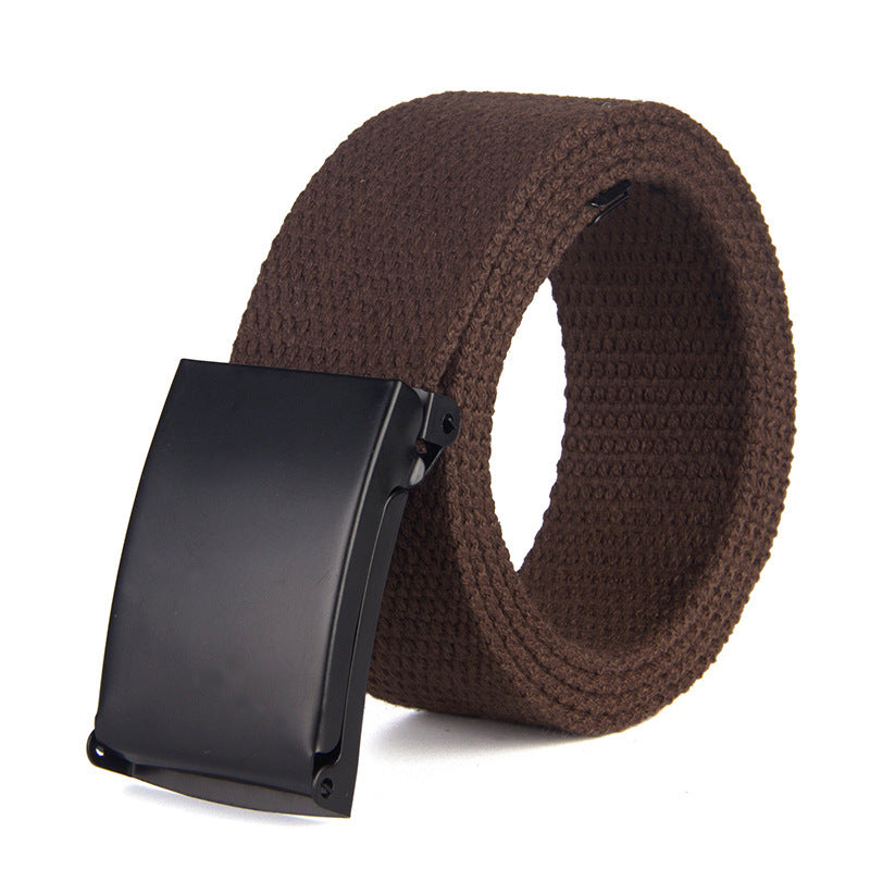 Trendy Fashion New Men'S And Women'S Trousers Solid Color Canvas Belt Men'S Belt - Heritage cosmetics and beauty care