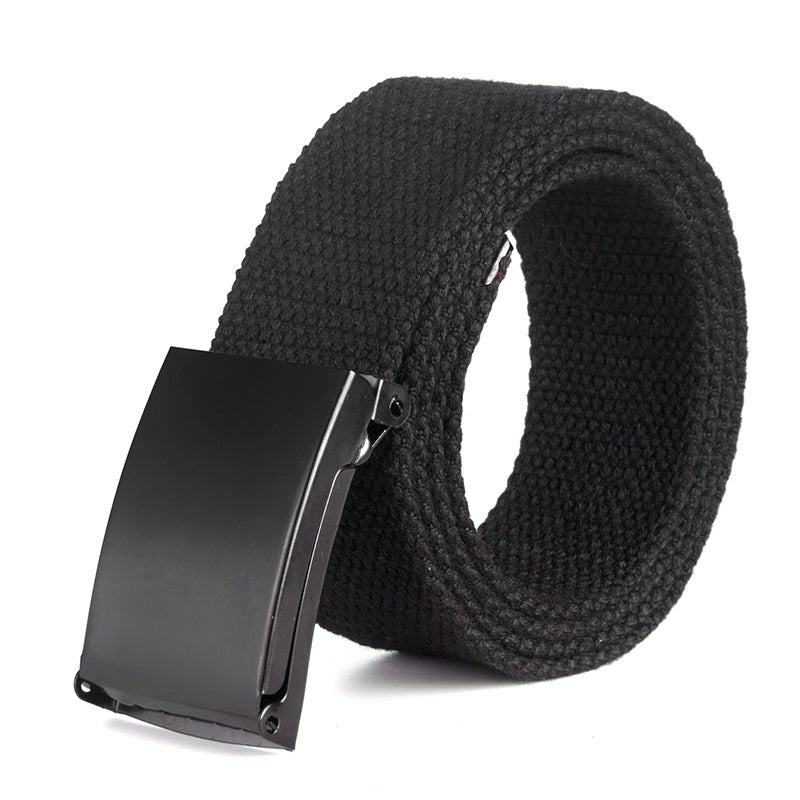 Trendy Fashion New Men'S And Women'S Trousers Solid Color Canvas Belt Men'S Belt - Heritage cosmetics and beauty care