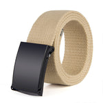 Trendy Fashion New Men'S And Women'S Trousers Solid Color Canvas Belt Men'S Belt - Heritage cosmetics and beauty care