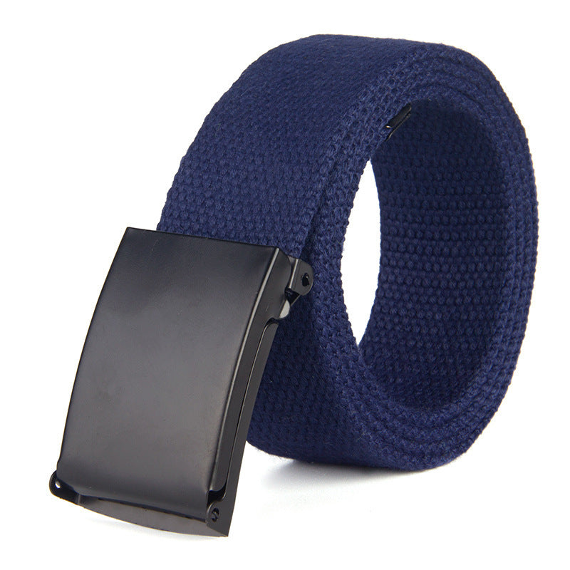 Trendy Fashion New Men'S And Women'S Trousers Solid Color Canvas Belt Men'S Belt - Heritage cosmetics and beauty care