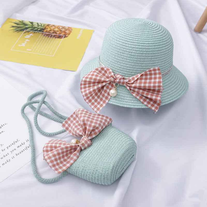 Children's Hats Female Summer Sunscreen Princess Beach Hat Sun Hat Girls Straw Hat Sun Hat Basin Hat Baby Fisherman Hat - Heritage cosmetics and beauty care