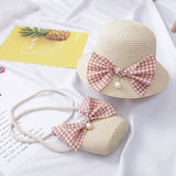 Children's Hats Female Summer Sunscreen Princess Beach Hat Sun Hat Girls Straw Hat Sun Hat Basin Hat Baby Fisherman Hat - Heritage cosmetics and beauty care