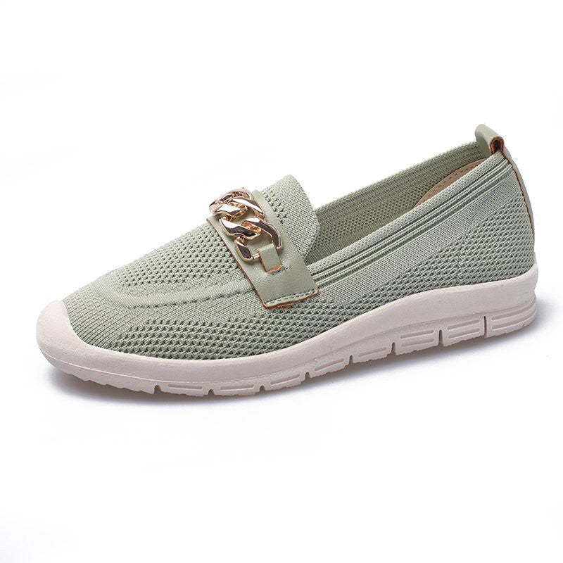 Thick-soled Woven Pregnant Women One-step Comfortable Work Loafers - Heritage cosmetics and beauty care