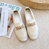 Thick-soled Woven Pregnant Women One-step Comfortable Work Loafers - Heritage cosmetics and beauty care