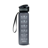 1L Tritan Water Bottle With Time Marker Bounce Cover Motivational Water Bottle Cycling Leakproof Cup For Sports Fitness Bottles - Heritage cosmetics and beauty care