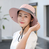 Unisex Summer Foldable Sun Fisherman Hat Men Women Wide Brim Casual Outdoor Travel Beach Sunscreen UV Protection  Sun Hats - Heritage cosmetics and beauty care