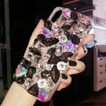 Compatible with Apple, Luxury Crystal Gem Rhinestone Cases For iphone 11 12 Pro X XS MAX XR Soft Edge Clear Phone Cover For iphone 5S 6S 7 8 PLUS Capa Heritage cosmetics and beauty care