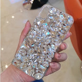 Compatible with Apple, Luxury Crystal Gem Rhinestone Cases For iphone 11 12 Pro X XS MAX XR Soft Edge Clear Phone Cover For iphone 5S 6S 7 8 PLUS Capa Heritage cosmetics and beauty care