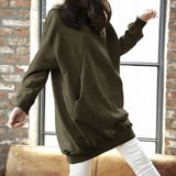 Women Casual Solid Sweatshirts Plus Size Tops Autumn - Heritage cosmetics and beauty care