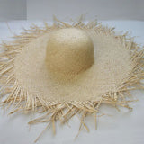 NEW Handmade Women Straw Sun Hats Large Wide Brim Gilrs High Quality Natural Raffia Panama Beach Straw Sun Caps For Holiday - Heritage cosmetics and beauty care