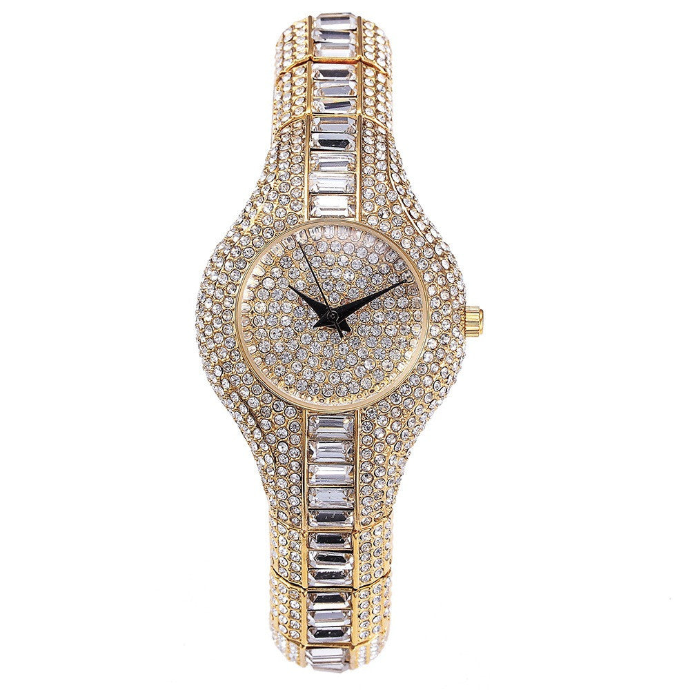 Fashion Watch With Diamonds And Colorful Stones Full Of Diamonds European-Style High-End Watches For Women - Heritage cosmetics and beauty care