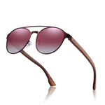 Polarized Sunglasses Fashion Colorful Polarized Lens Wooden Glasses Wooden Leg Sunglasses Men's and Women's Sunglasses - Heritage cosmetics and beauty care