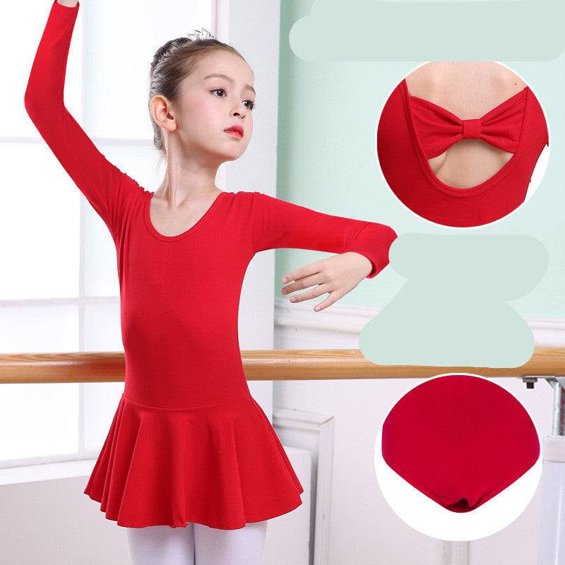 Children's Dance Clothes, Girls' Practice Clothes, Girls Short-sleeved Tutu - Heritage cosmetics and beauty care