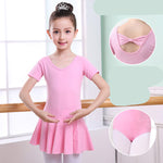 Children's Dance Clothes, Girls' Practice Clothes, Girls Short-sleeved Tutu - Heritage cosmetics and beauty care