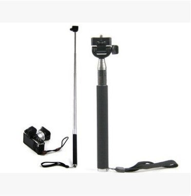 Stainless Steel 7-Section Telescopic  Tube Black Selfie Stick Bluetooth Remote Control Selfie Stick Set - Heritage cosmetics and beauty care