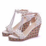 Rainbow Lace Beaded Sandals - Heritage cosmetics and beauty care