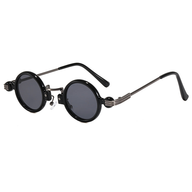 Steampunk Style Small Frame Sunglasses Personalized Hip-hop Round Sunglasses - Heritage cosmetics and beauty care