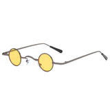 Retro Sunglasses Niche Literary Style Glasses Small Round Frame Sunglasses - Heritage cosmetics and beauty care