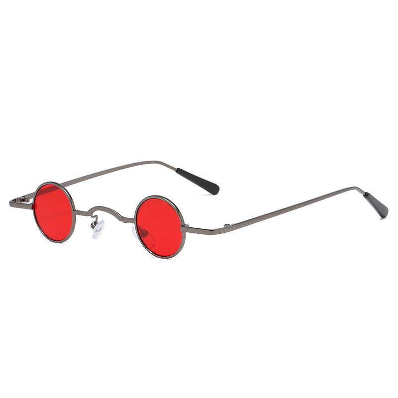 Retro Sunglasses Niche Literary Style Glasses Small Round Frame Sunglasses - Heritage cosmetics and beauty care