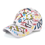 New WHAT Graffiti Baseball Cap Hip Hop Tide Hat Summer Travel Shade Caps Men Women Outdoor Sports Casual Hats Snapback Hats Gorr - Heritage cosmetics and beauty care