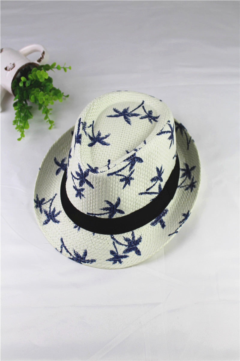 Summer Children Straw Hat Print Baby Hats Kids - Heritage cosmetics and beauty care