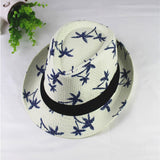 Summer Children Straw Hat Print Baby Hats Kids - Heritage cosmetics and beauty care